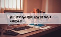 西门子300plc培训（西门子300plc编程手册）